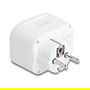 DeLOCK 11498 Enchufe Schuko con Protección Infantil y 3 Puertos USB-C PD de 20 W, Tipo F, Blanco, 250 V, 16 A, 4000 W