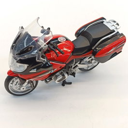 Deqube BMW R 1250 RT 1:18 Motorcycle Metal Die-Cast Pull-Back Toy D00402 Red