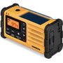 Sangean MMR-88 (USB-C) Radio de emergencia con manivela y solar, amarillo