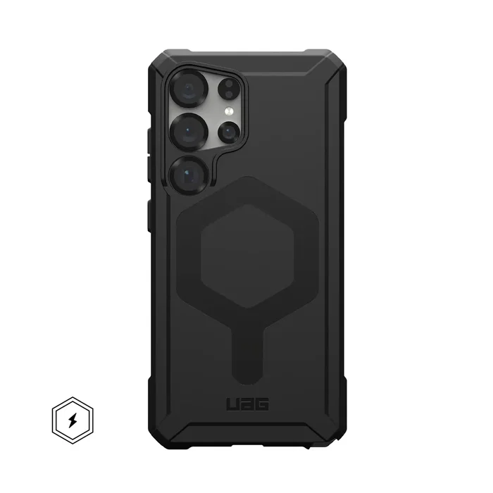Urban Armor Gear Essential Armor Funda para Samsung Galaxy S25 Ultra, Protección contra caídas, Negro