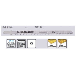 CELESA Hoja de Sierra de Calar 5548 T101BL para Madera y Plástico Largo 132mm Diente 2.5mm Corte Grueso