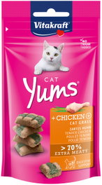 Vitakraft Cat Yums Pollo y Hierba 9x40g