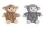 DKD Home Decor Peluche de Oveja Surtido de 2 Unidades en Marrón y Gris