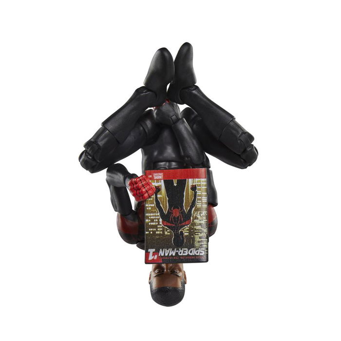 Hasbro Figura de Acción Marvel Legends Miles Morales Ultimate Spider-Man - 15 cm con 5 Accesorios Incluyendo Cabeza Alternativa y Cómic