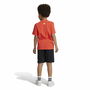 Conjunto Deportivo para Niños Adidas Essentials Negro Multicolor Naranja