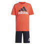 Conjunto Deportivo para Niños Adidas Essentials Negro Multicolor Naranja