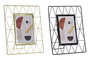 DKD Home Decor Marco de Foto 10x15 Metal y Cristal Dorado y Negro Moderno (6 Unidades)