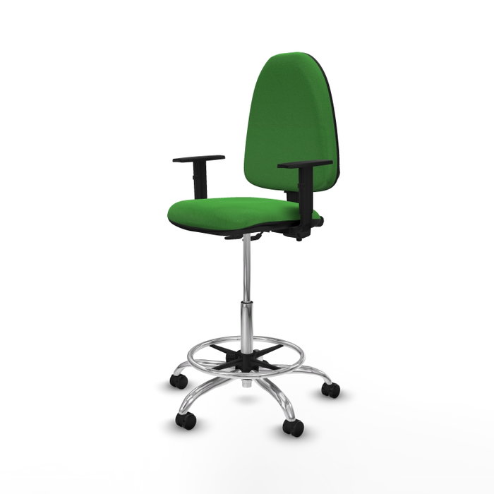 PIQUERAS Y CRESPO Taburete Aýna Verde con Brazos 1D PIQUERAS Y CRESPO Taburete Aýna Verde con Brazos 1D
