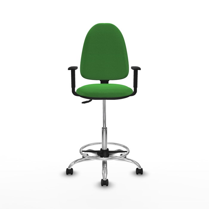 PIQUERAS Y CRESPO Taburete Aýna Verde con Brazos 1D PIQUERAS Y CRESPO Taburete Aýna Verde con Brazos 1D