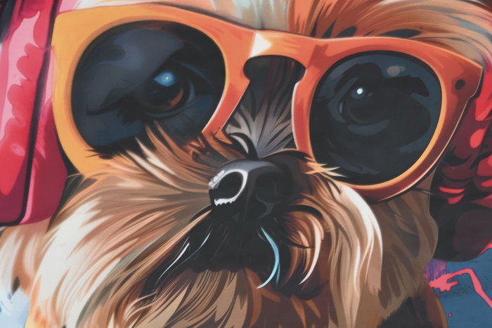 DKD Home Decor Cuadro Aluminio Perrito Gafas Surtido de 2 Unidades (50x50 cm) DKD Home Decor Cuadro Aluminio Perrito Gafas Surtido de 2 Unidades (50x50 cm)