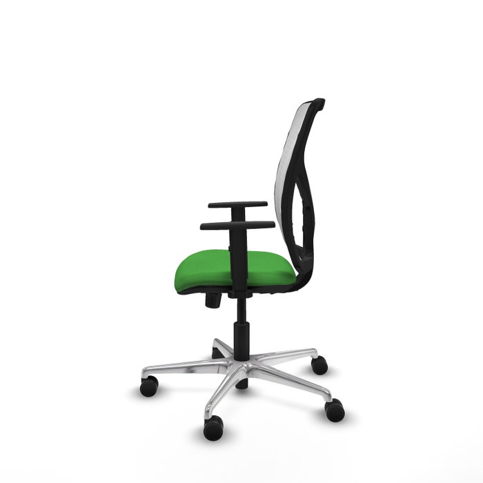 PIQUERAS Y CRESPO Silla de oficina Motilla con mecanismo Sincro, Verde y Blanco