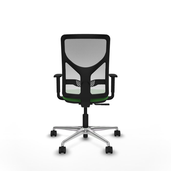 PIQUERAS Y CRESPO Silla de oficina Motilla con mecanismo Sincro, Verde y Blanco
