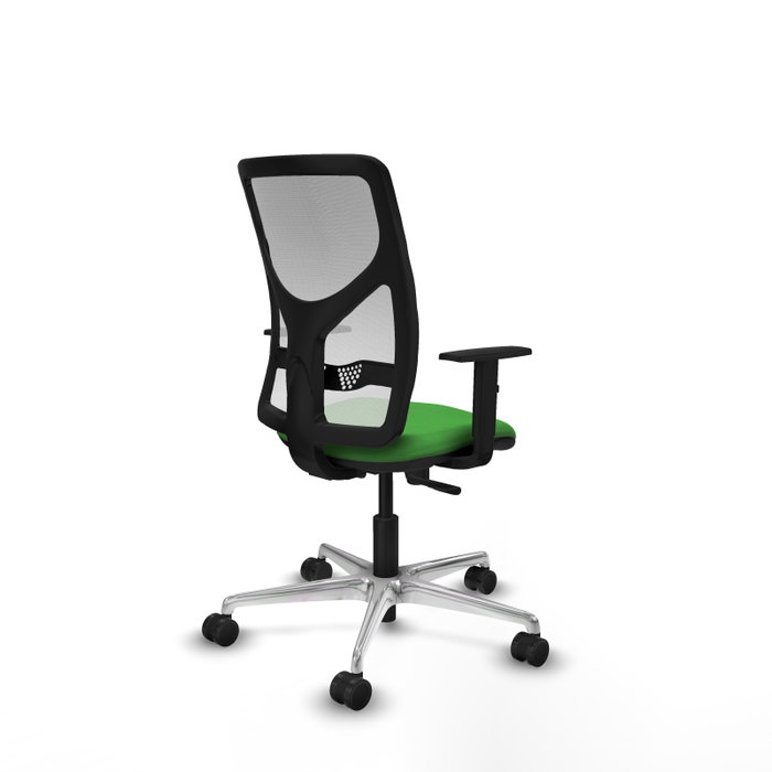 PIQUERAS Y CRESPO Silla de oficina Motilla con mecanismo Sincro, Verde y Blanco