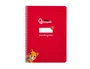 Liderpapel Cuaderno Espiral A5 Tapa Blanda 40 Hojas 75gr Cuadro Pautado 3mm Color Rojo