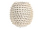 DKD Home Decor Jarrón de Gres Pinchos Artesanal Blanco