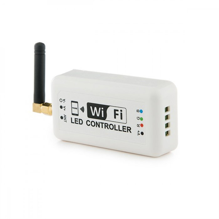 Controlador RGB WiFi 3 Canales x 4A 12/24VDC 144/288W para Tiras LED