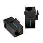 Vention IPGB0 Adaptador Módulo Keystone, Conector RJ45 CAT6 UTP Estándar, Negro
