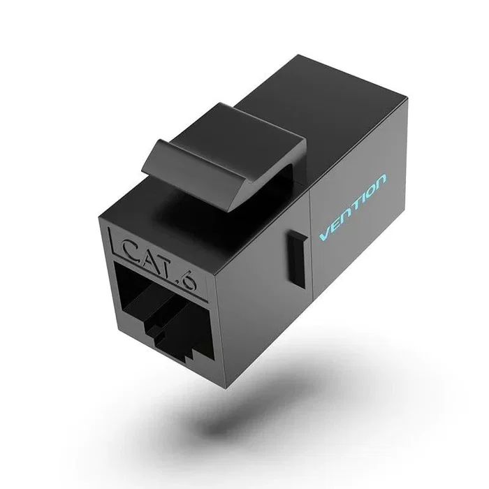 Vention IPGB0 Adaptador Módulo Keystone, Conector RJ45 CAT6 UTP Estándar, Negro