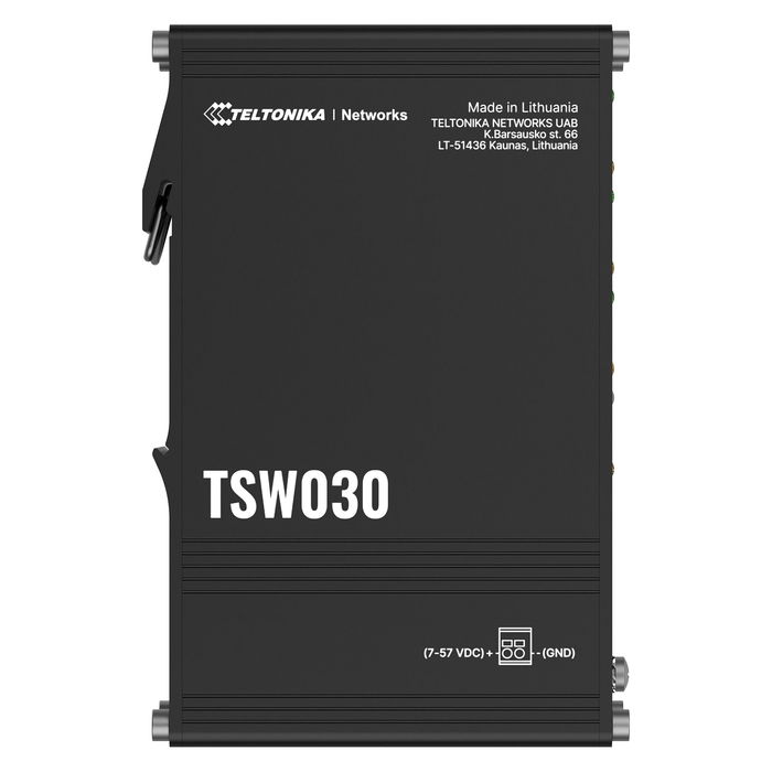 Teltonika TSW030 Switch Ethernet de 8 Puertos RJ45 10/100Mbps No Administrado Montaje Carril DIN