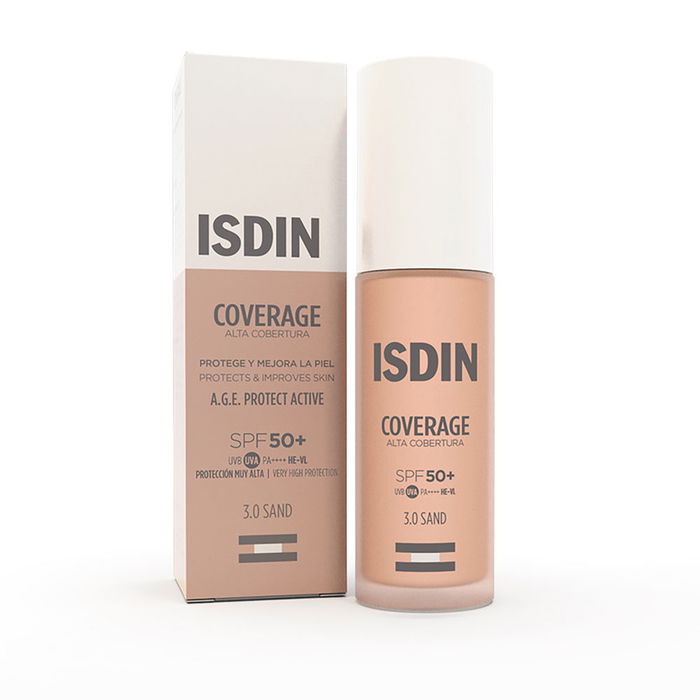 Isdin Base de Maquillaje Alta Cobertura SPF50+ #3.0-Sand 30 gr