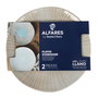 Alfares Plato Llano Aura 26cm Pack de 3 unidades