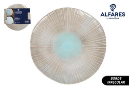 Alfares Plato Llano Aura 26cm Pack de 3 unidades