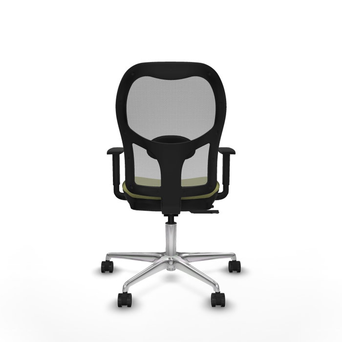 PIQUERAS Y CRESPO Silla de oficina Jorquera con mecanismo Sincro/Traslack Verde oliva y Gris