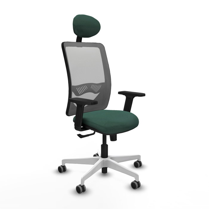 PIQUERAS Y CRESPO Silla de oficina Zulema con Mecanismo Sincro, Verde botella y Gris PIQUERAS Y CRESPO Silla de oficina Zulema con Mecanismo Sincro, Verde botella y Gris