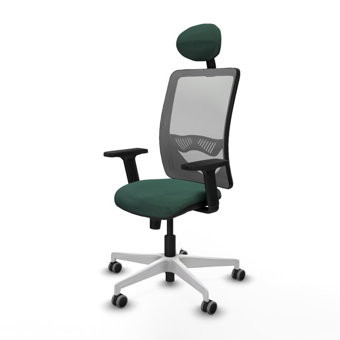 PIQUERAS Y CRESPO Silla de oficina Zulema con Mecanismo Sincro, Verde botella y Gris PIQUERAS Y CRESPO Silla de oficina Zulema con Mecanismo Sincro, Verde botella y Gris