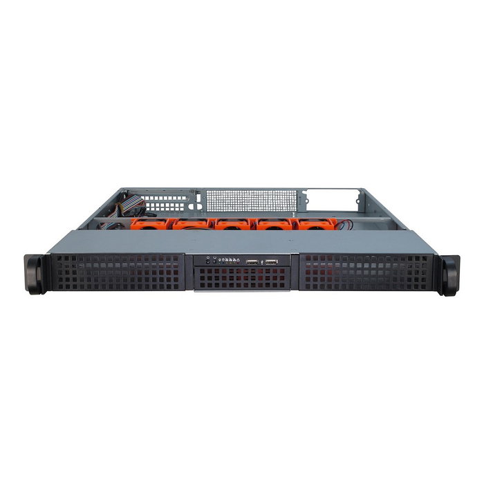 Inter-Tech 1U-10265 Servidor de Estante 19 pulgadas Negro