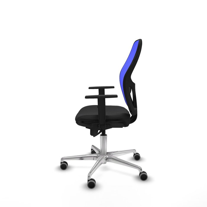 PIQUERAS Y CRESPO Silla de oficina Jorquera con mecanismo Sincro, Negro y Azul