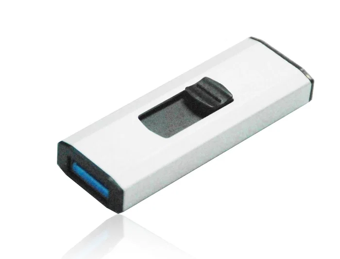 Q-connect Memoria USB Flash 8 GB SuperSpeed 3.0 Retráctil Plateado