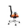 PIQUERAS Y CRESPO Silla de oficina Mardos con mecanismo Sincro/Traslack, Naranja y Negro