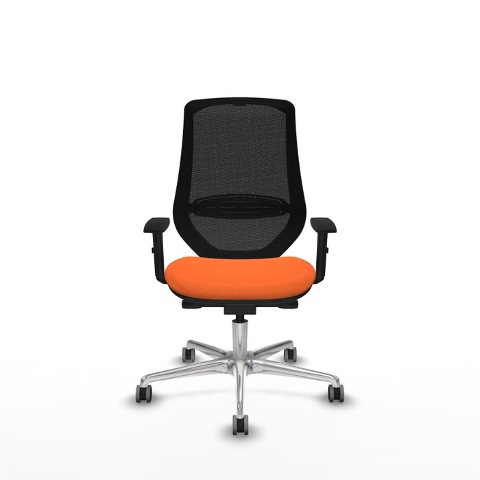 PIQUERAS Y CRESPO Silla de oficina Mardos con mecanismo Sincro/Traslack, Naranja y Negro PIQUERAS Y CRESPO Silla de oficina Mardos con mecanismo Sincro/Traslack, Naranja y Negro