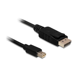 DeLOCK Cable Mini DisplayPort a DisplayPort 1.2, 0,5 m, Negro