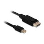 DeLOCK Cable Mini DisplayPort a DisplayPort 1.2, 0,5 m, Negro