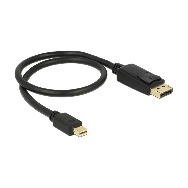 DeLOCK Cable Mini DisplayPort a DisplayPort 1.2, 0,5 m, Negro DeLOCK Cable Mini DisplayPort a DisplayPort 1.2, 0,5 m, Negro
