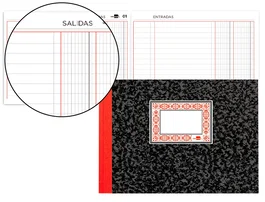 Liderpapel Cuaderno Cuarto Apaisado 100 Hojas Caja Entrada y Salida
