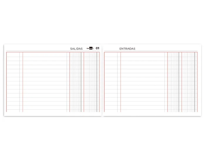 Liderpapel Cuaderno Cuarto Apaisado 100 Hojas Caja Entrada y Salida