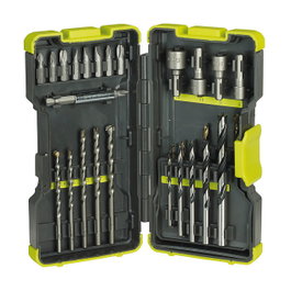 Ryobi RAK30MIX Juego de brocas y bits de 30 piezas