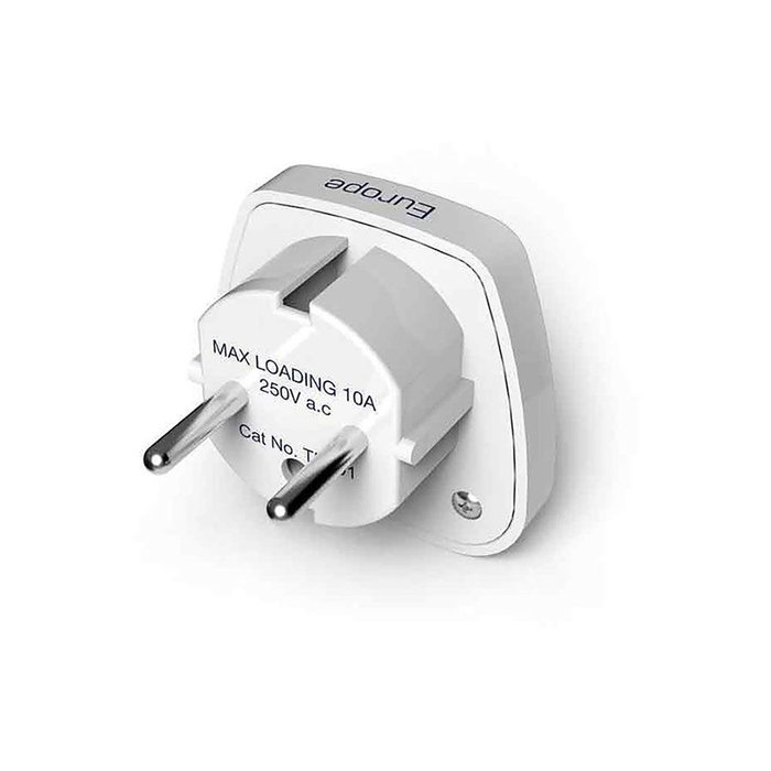 Travel Blue TB-901 Adaptador de Viaje Universal Entrada Múltiple Mundial para 150 Países con Salida Clavija Europa, Toma de Tierra