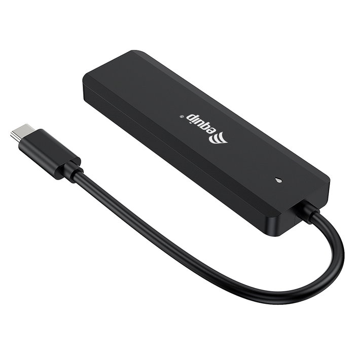 Equip Hub USB 3.2 Gen 1 con 2x USB-C y 2x USB-A Negro