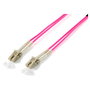 Equip Cable de fibra óptica OM4 multimodo LC/LC 3 m Violeta