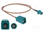 DeLOCK Cable de antena FAKRA Z macho a FAKRA Z hembra RG-316 0,5 m