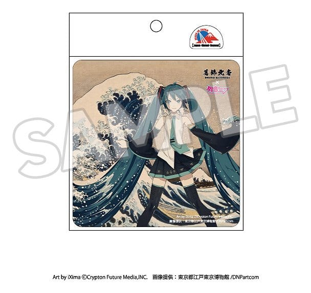 Presence CO., LTD. Imán Katsushika Hokusai x Hatsune Miku Thirty-six Views of Mount Fuji/The Great Wave off Kanagawa
