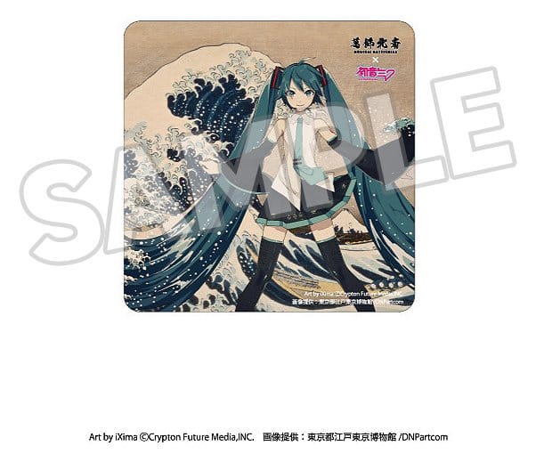 Presence CO., LTD. Imán Katsushika Hokusai x Hatsune Miku Thirty-six Views of Mount Fuji/The Great Wave off Kanagawa