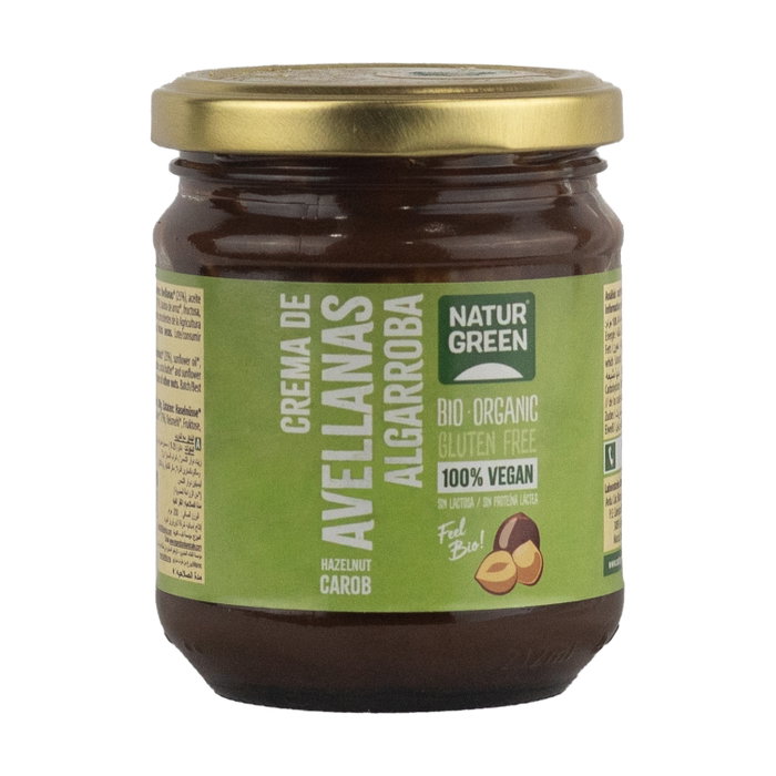 NaturGreen Crema de Avellana y Algarroba Bio 200g NaturGreen Crema de Avellana y Algarroba Bio 200g