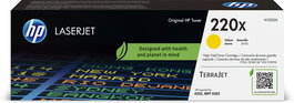 HP Toner W2202X Amarillo Cartucho Original LaserJet 220X para Impresora, 5500 Páginas