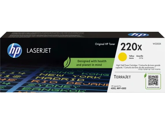 HP Cartucho de tóner Original LaserJet 220X Amarillo (W2202X)