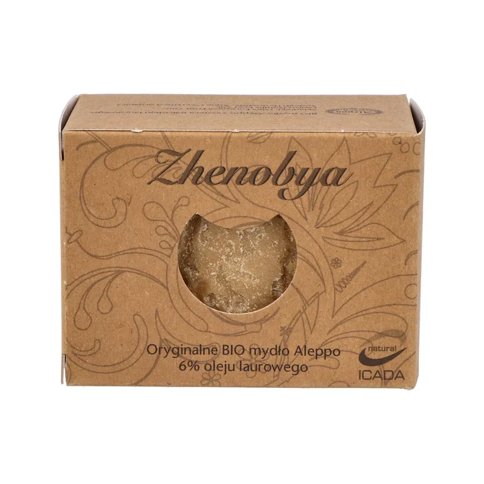 ZHENOBYA Jabón de Alepo 94-6% 200Gr. ZA200Gr - Jabón Orgánico, Aceite de Oliva y Laurel, Antiséptico, para Higiene Diaria